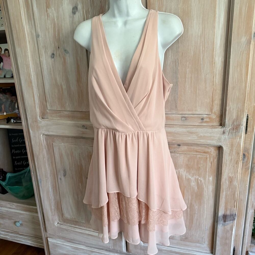 BCBGeneration Blush Pink Mini Dress NEW Women’s 10 - Picture 4 of 12